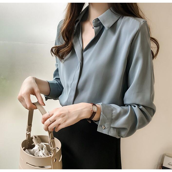 chiffon shirt gown