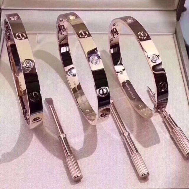 Cartier titanium steel lovers bracelet 