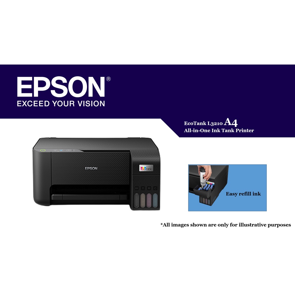 Epson Ecotank L3210 A4 All In One Ink Tank Printer Shopee Malaysia 5022