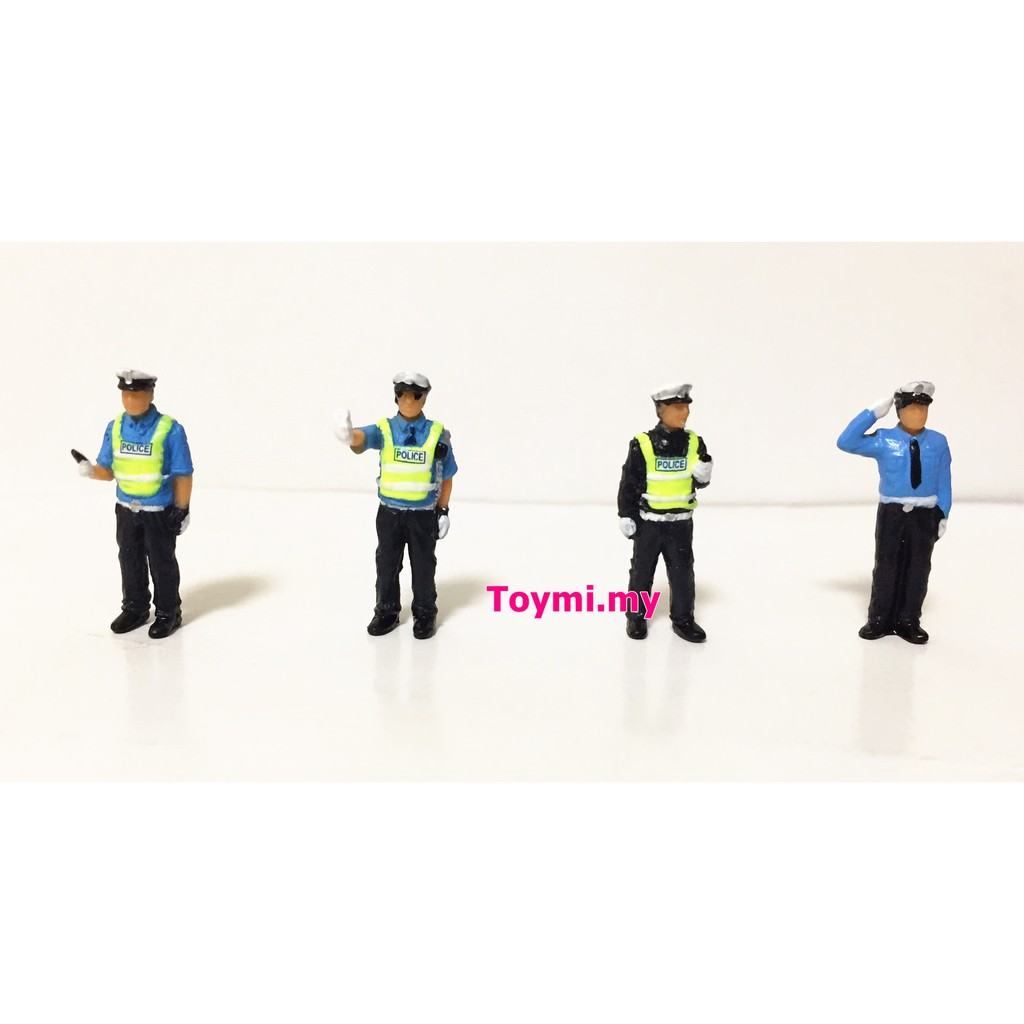 1/64 Street Police Traffic Mini Figure diorama set | Shopee Malaysia