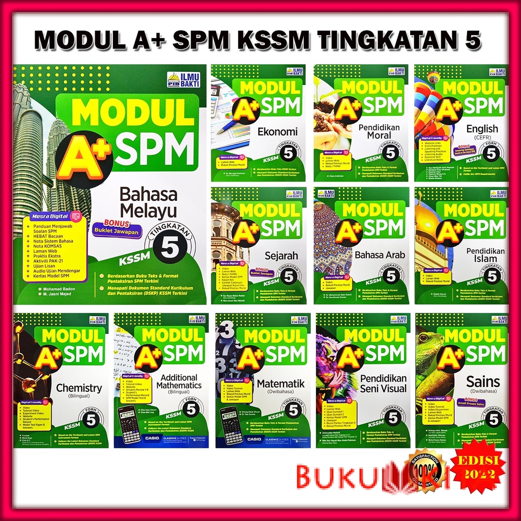 Buku Latihan Modul A Kssm Tingkatan 5 Edisi 2022 Bm English Sains Matematik Add Maths Sejarah Chemistry Shopee Malaysia