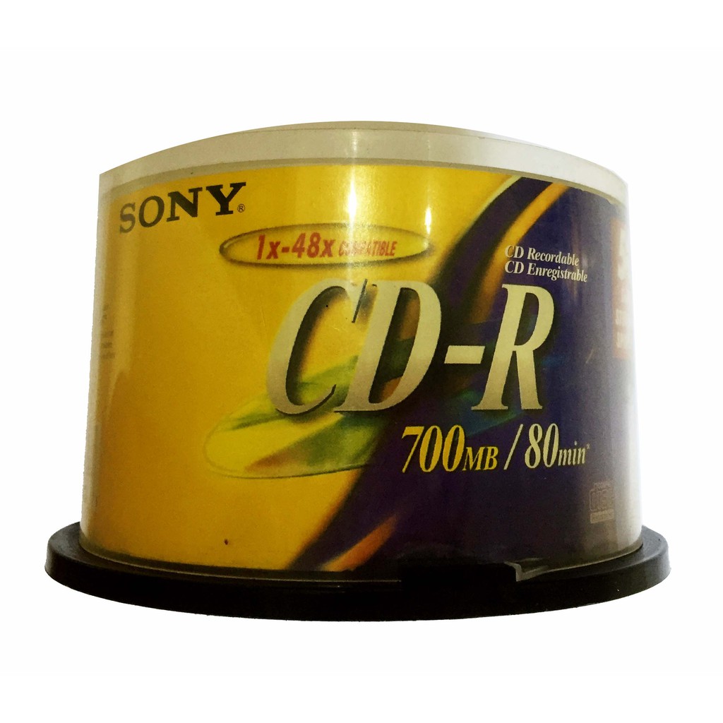 Cdr Sony 700mb 80 min/1-48X Cone Contents 50