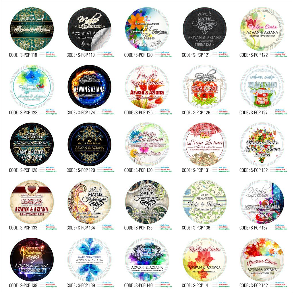 STICKER LABEL PRODUK, PACKAGING & Design ready template atau