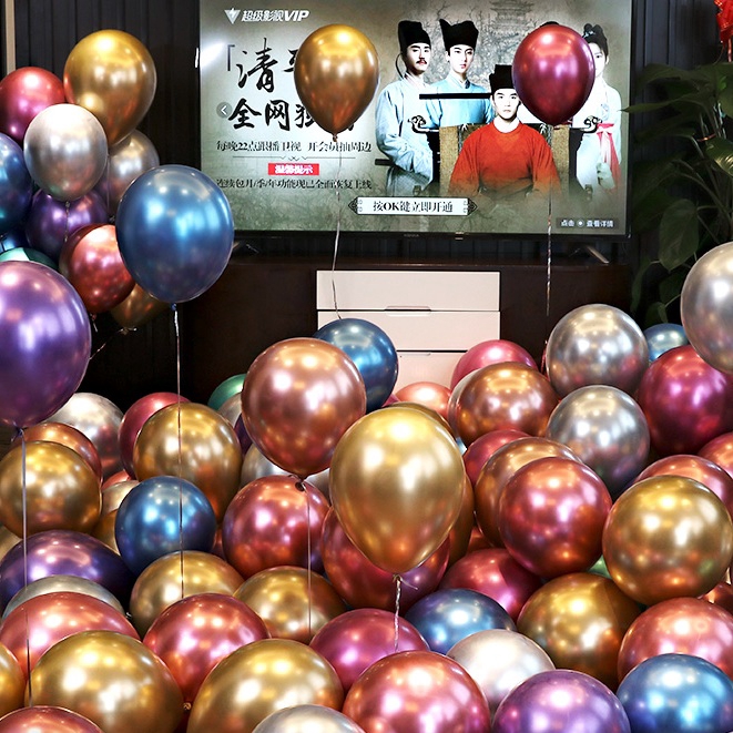 12 inches Round Metallic Foil Party Decoration Balloon (10pcs)