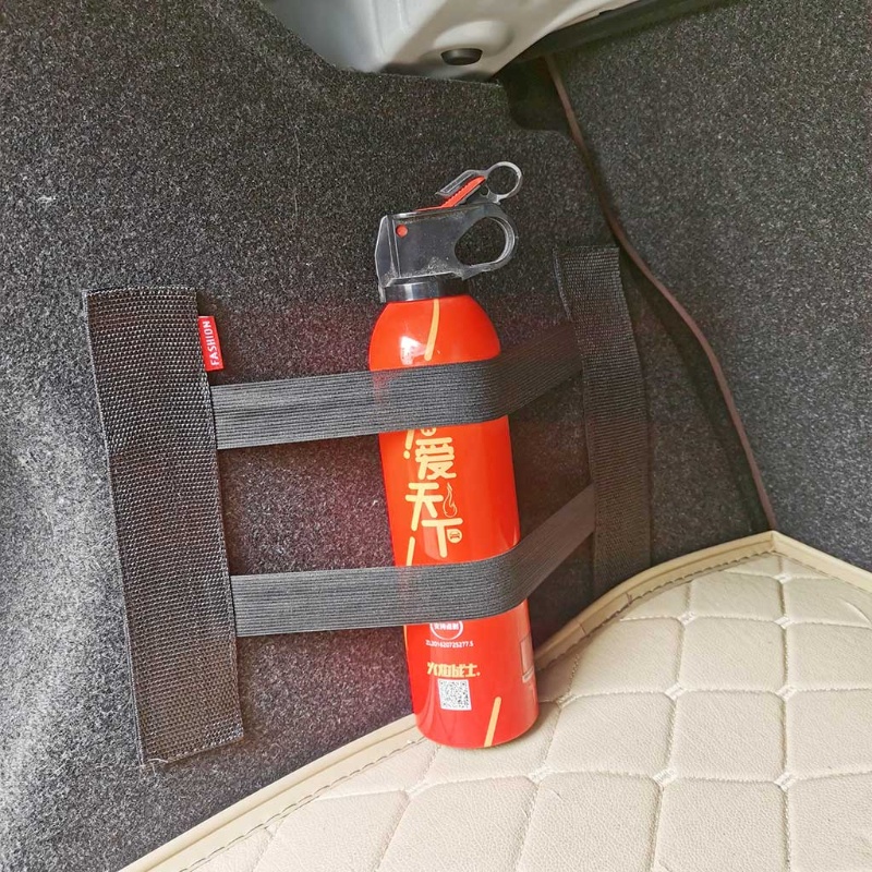 ✿ Car Fire Extinguisher Sticker Tape Belt Bandage Auto Trunk Storage Magical Strap