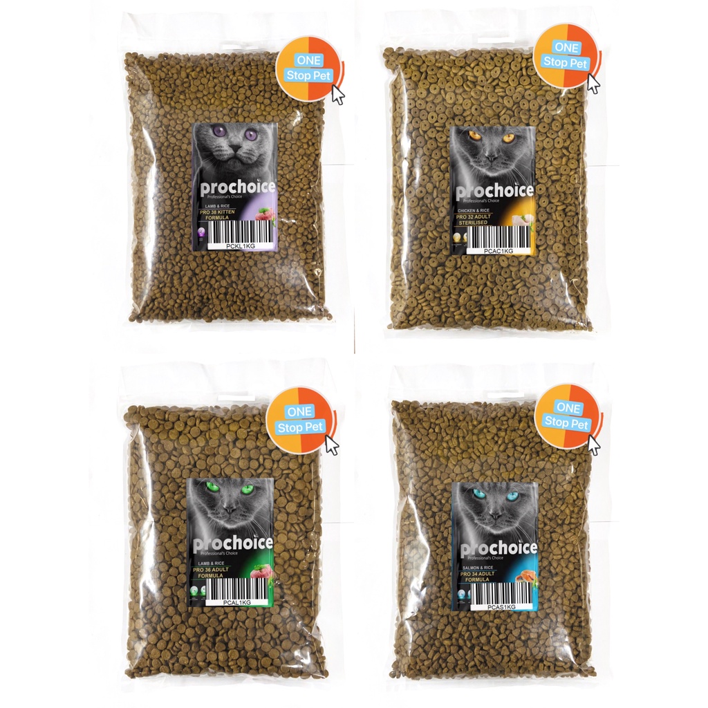 ProChoice Cat Food 1kg Pro Choice Super Premium Cat Food / Kitten