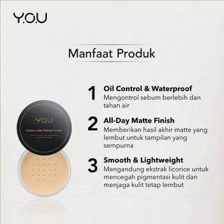 You Basic Collection Crystal Loose Setting Powder | Oil  