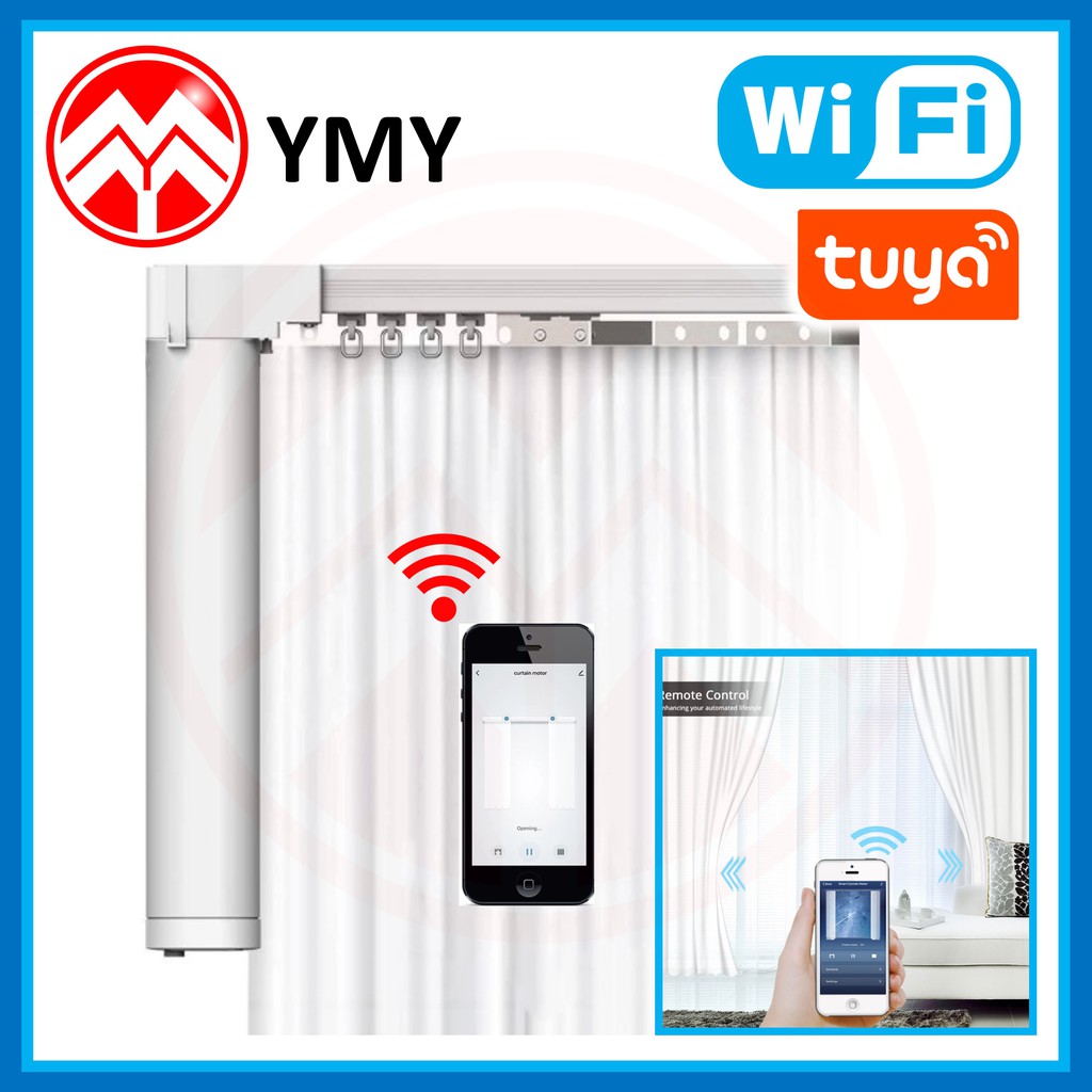 [Tuya or Smart Life App] Wifi Smart Curtain Motor & Rail ...