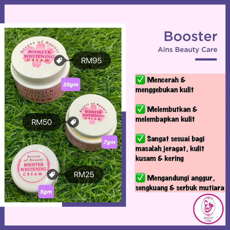 AINS BEAUTY CARE BOOSTER WHITENING ? ORIGANAL HQ +   FREE GIFT ???