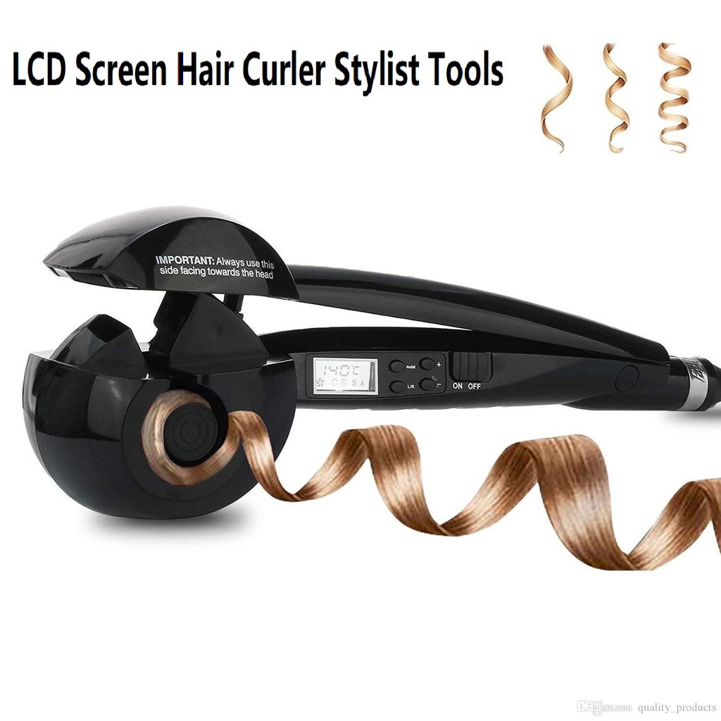 LCD Automatic Hair Curler Ceramic Roller Wave Machine Styler Magic Hair