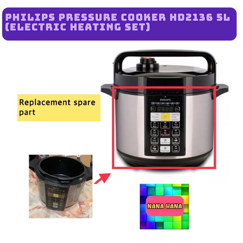 (spare part) (ready stock) Philips Pressure Cooker HD2136 5L (electric heating set) (replacement)