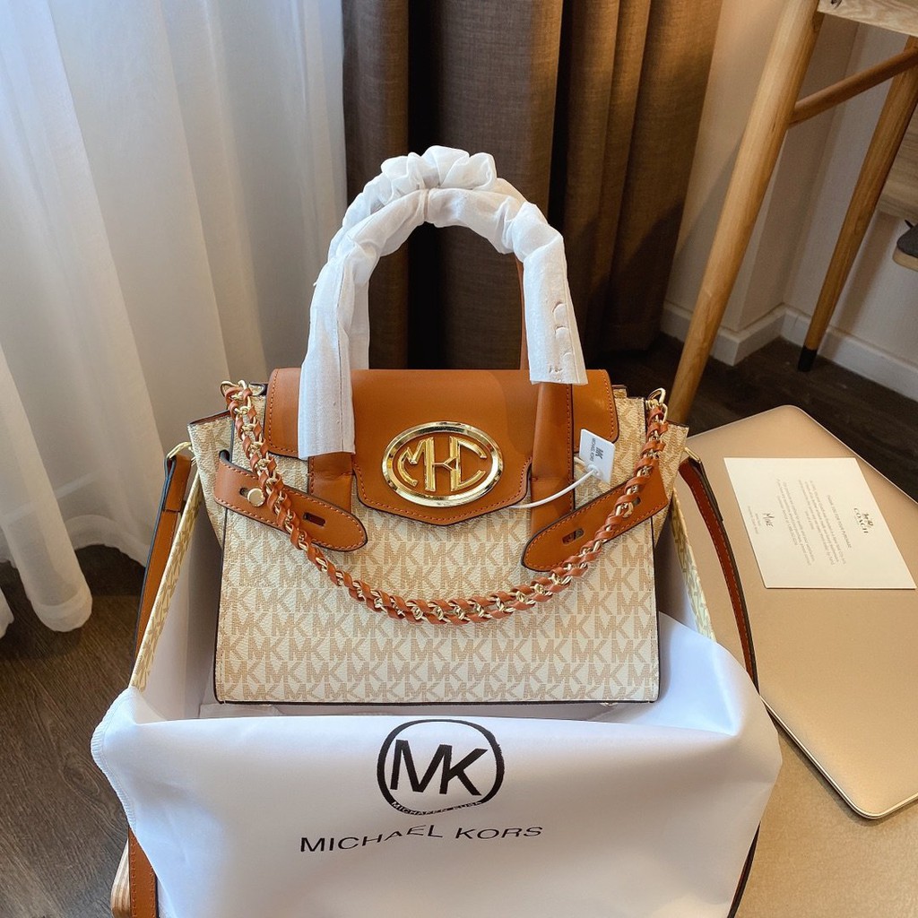 mk leather purse