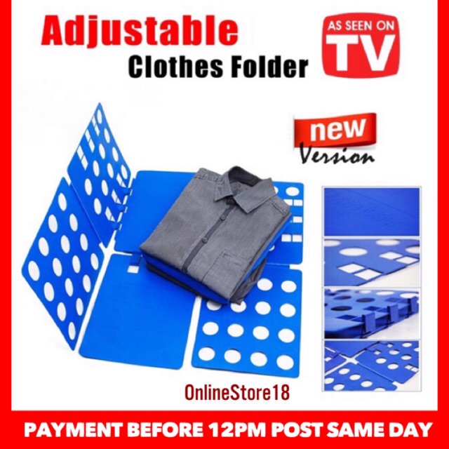  READY STOCK Adjustable Adult Clothes Folder Alat  Pelipat  