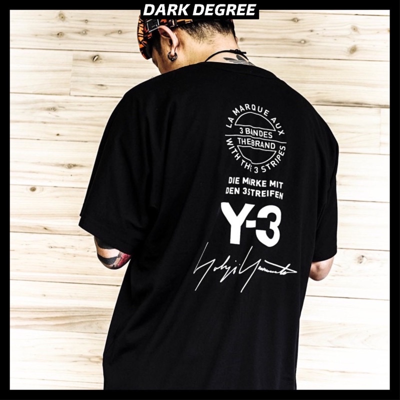 Y3 adidas yohji yamamoto Tシャツ ワイスリー 黒 ヨウジヤマモト