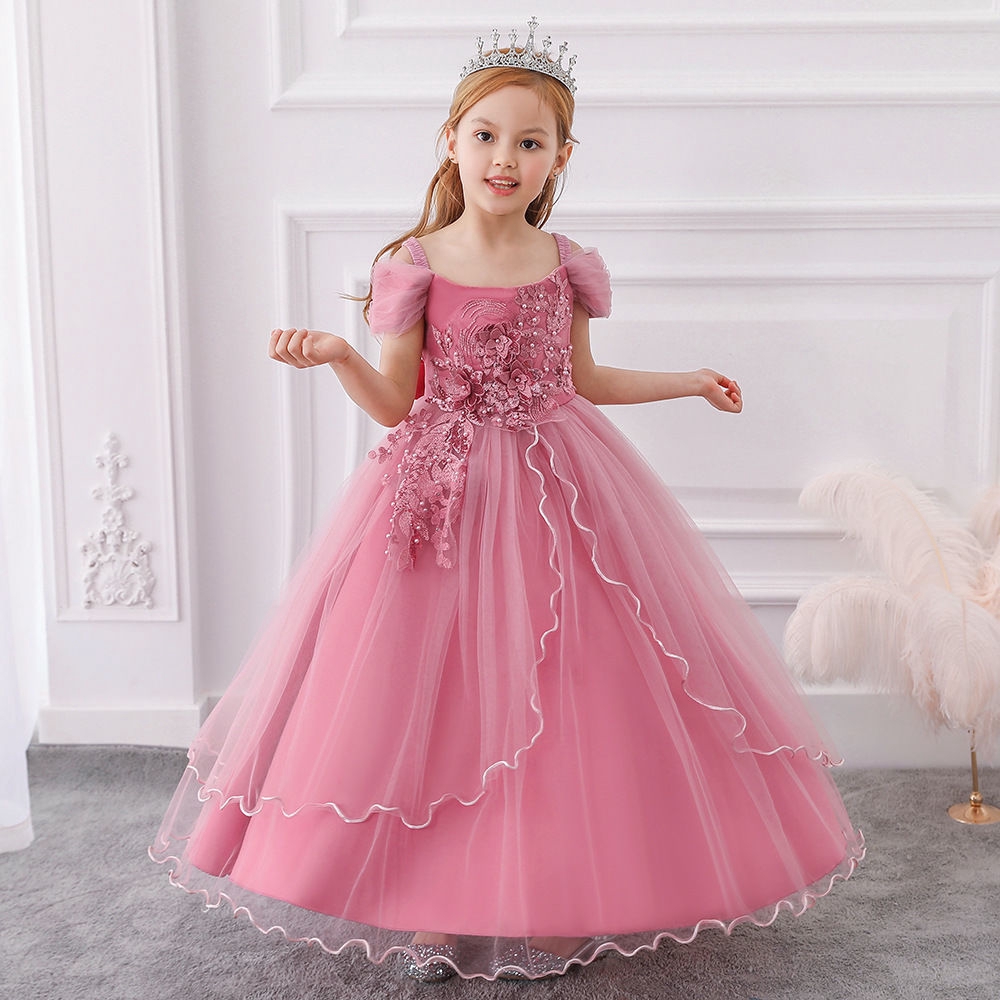 ReadyStock Girl Dresses Shoulder Patting Party Princess ReadyStock Girl Dresses Shoulder Patting Party Princess
