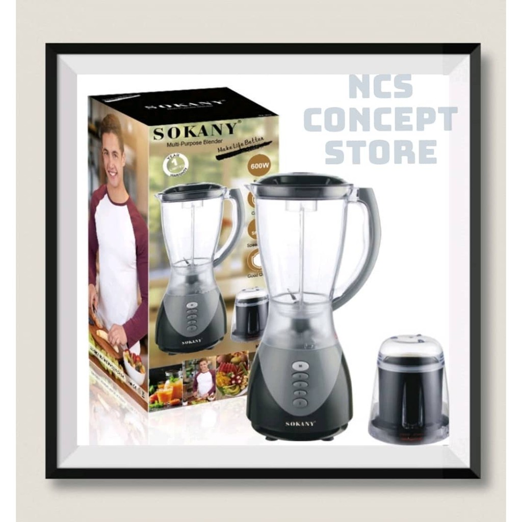[Ready Stock] SOKANY Grander Multi Purpose Blender 1.5L Blender 600W