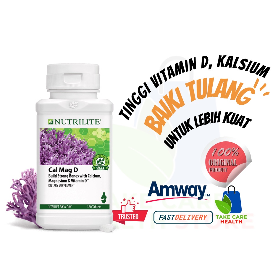🎁READY STOCK🔥 Amway Nutrilite Cal Mag D Plus Calsium Magnesium Vitamin