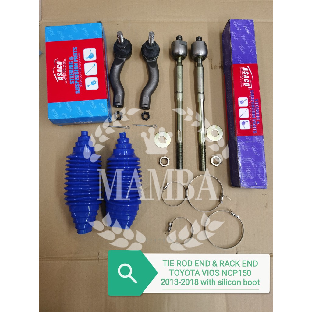 TIE ROD END & RACK END TOYOTA VIOS NCP150 [20132018] SET WITH BOOT