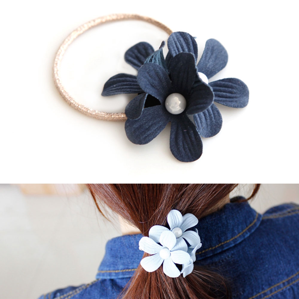 Jewelry Rubber Band Ponytail Holder Hair Rope Flower Gift Hair