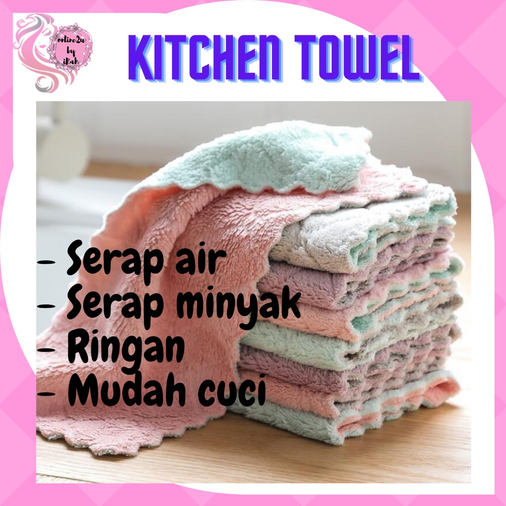 Kain Lap dapur, kain alas pencuci, tuala serap air dan ...