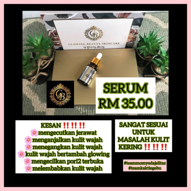 Glowing Beauty Serum Original HQReady Stock+Free Gift