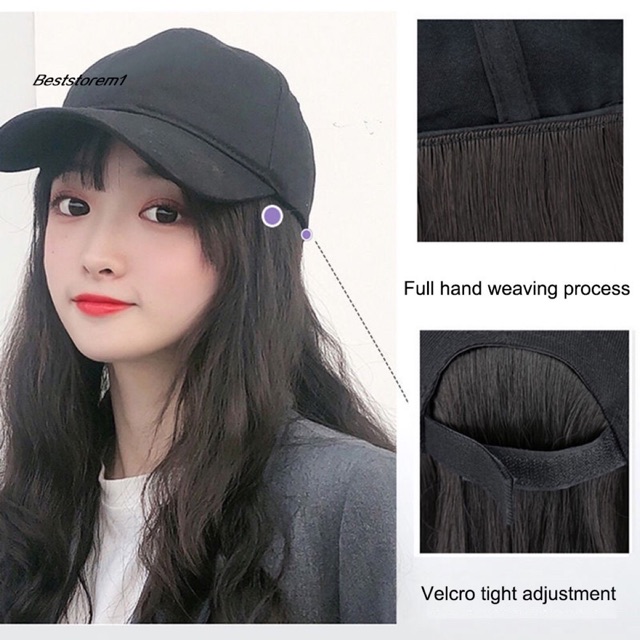 Cap with Fashionable Curly Wig