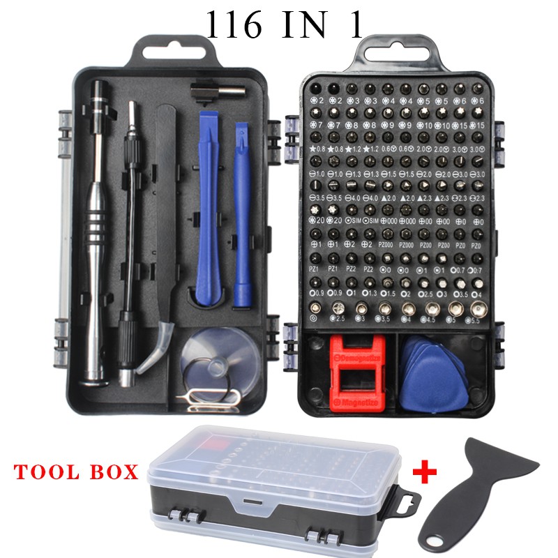 Color : 115 Gray Precision 115-in-1 Magnetic Plum Blossom Hexagon Head Screwdriver Head Insulated Multi-function Tool For Phone Repair Tool Kit Screwdriver Set 