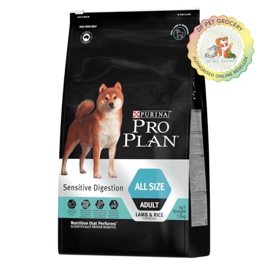 Pro Plan Sensitive Digestion Lamb & Rice All Size Adult 12kg Shopee