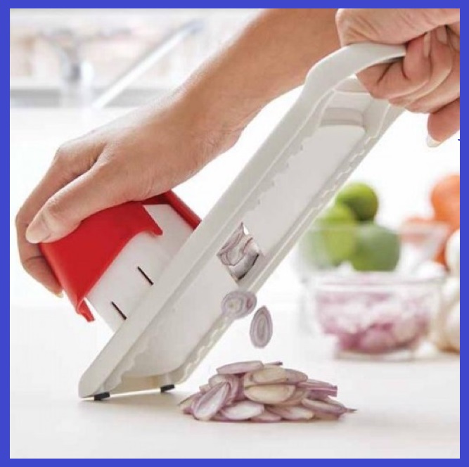 🔥HOT ITEM🔥 Pemotong Sayur Buah Mudah Guna Mata Pisau Tajam Murah / Tupperware Speedy Mando Original Guaranty