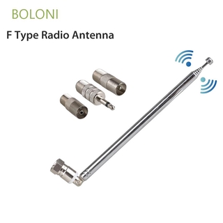 [COD] Telescopic Antenna FM 86-106MHz Aerial Wave 5V 10W with TV/3.5 Adapter F Type Radio 75 Ohm