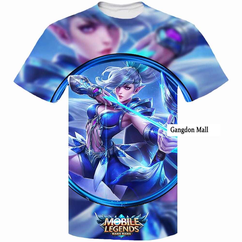 2020 Miya Moonlight ArcherGame Mobile Legends 3D All Over Printed T Shirt