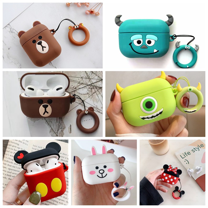 AirPod Earpod For i10 i12 i9s tws Cute Silicone Case For Apple AirPods