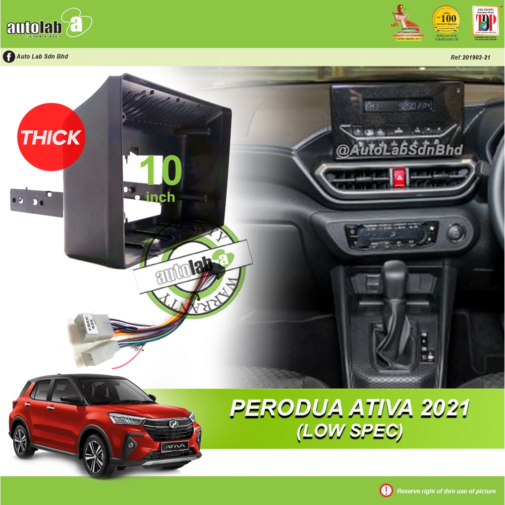 Android Player Casing 10 inch (Thick) Perodua Ativa 2021 (Low Spec
