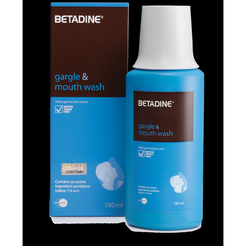 BETADINE Gargle & Mouthwash 190ML EXP 08/2022 Shopee Malaysia