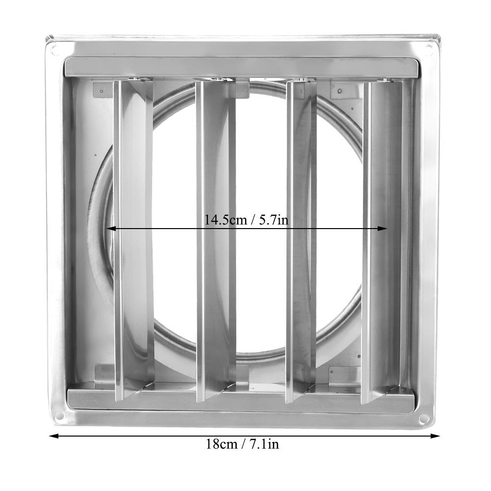 Bjiax Stainless Steel Air Vent Duct Grill Square Air Outlet