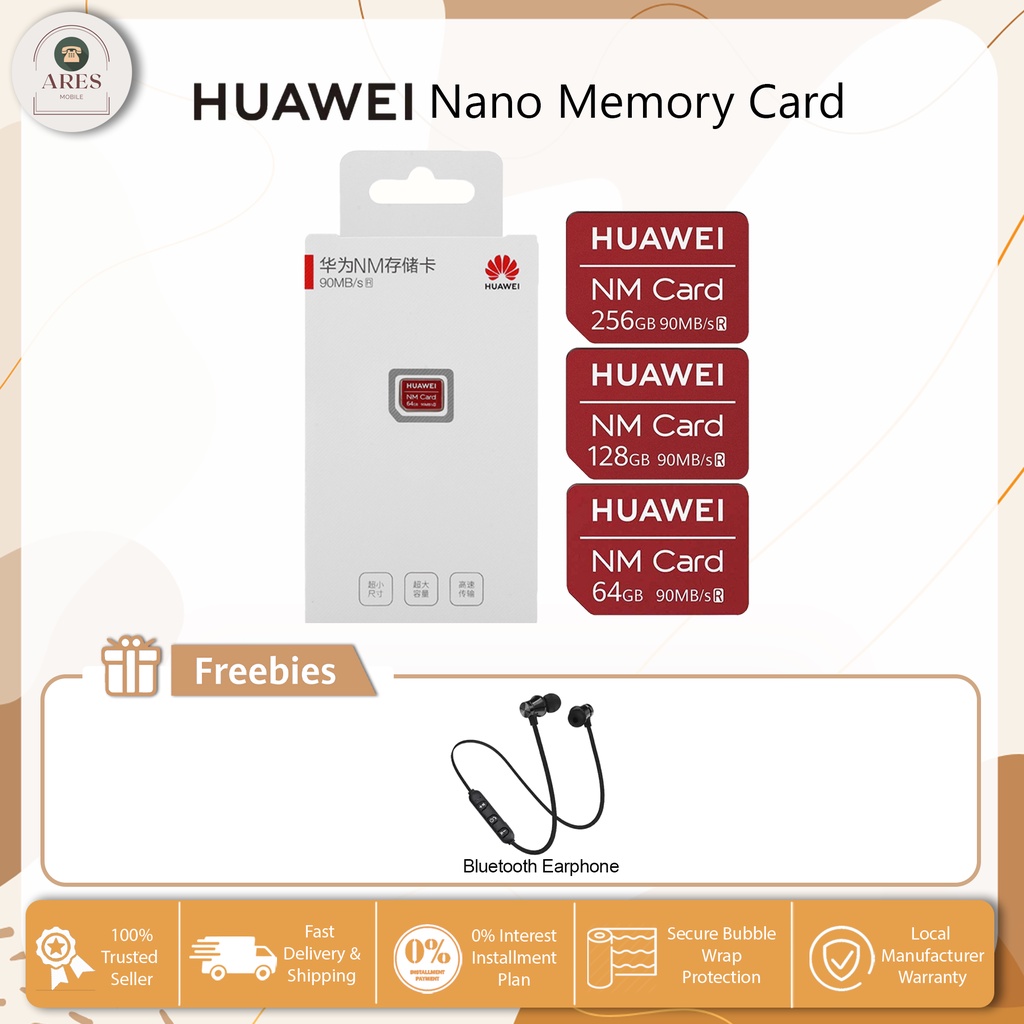 Huawei Biwin Nano Memory Card 64GB/ 128GB/ 256GB 1 Year Warranty