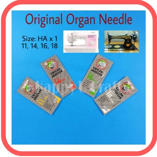 Original Organ Needle (Jarum HA x 1 untuk mesin portable / mesin jahit kepala hitam)