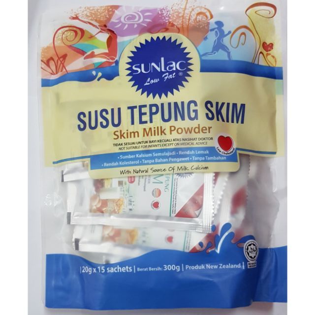 Termurah Hari Ini Halal Sunlac Susu Tepung Skim Skimmed Milk Powder 20g X15 Sachets Eat Clean Diet Pregnant Gdm Shopee Malaysia