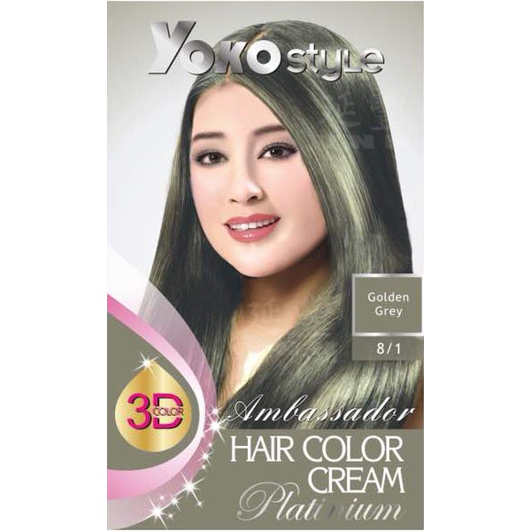 Yoko Style Hair Color Cream 8 1 Golden Grey