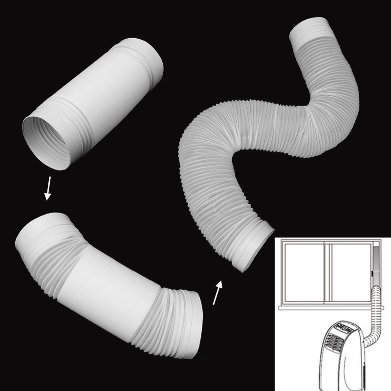 5'' Diameter Flexible Portable Exhaust PVC Tube Fits Air Conditioner