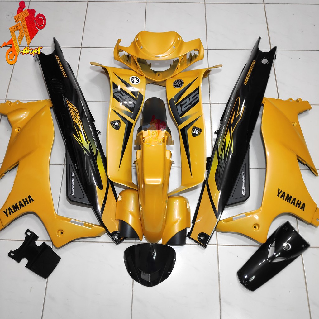 Yamaha 125ZR  Cover Set Yellow Black Kuning  DiRaja  20TH 