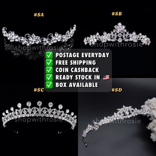[READY STOCK 🇲🇾] Crown nikah tunang pengantin tiara wedding bridal bride mahkota birthday princess party engagement prop