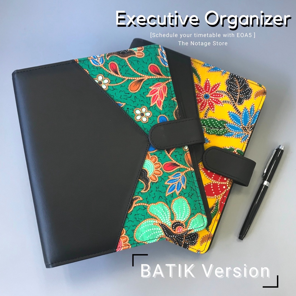 Executive Organizer A5 Songket/ Batik Premium Organizer Notebook 2022