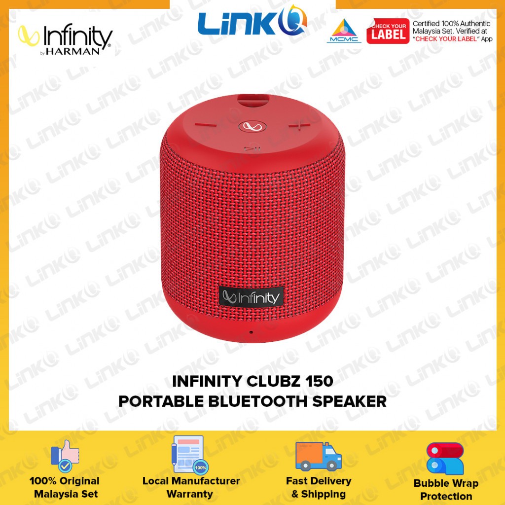 Infinity CLUBZ 150 Ultra Portable Bluetooth Speaker - Original 1 Year Warranty by Infinity Malaysia