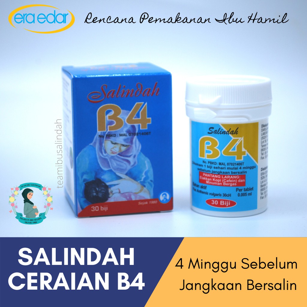 Makanan Tambahan Ibu Hamil Salindah Ceraian B4 Ubat Homeopati Persediaan Untuk Bersalin Memudahkan Proses Bersalin Shopee Malaysia