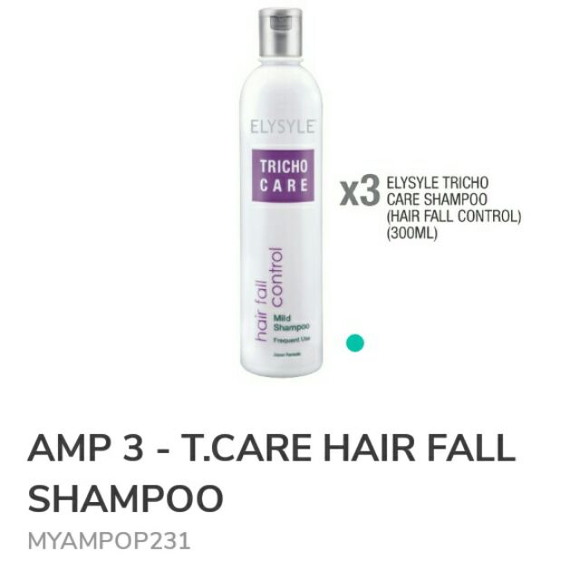 Tricho Care Hair Fall Shampoo 3 Bottle In 1 Package Shopee Malaysia