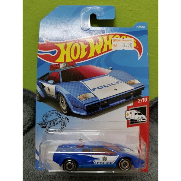 Hot Wheels Lamborghini Countach Police Car | Shopee Malaysia