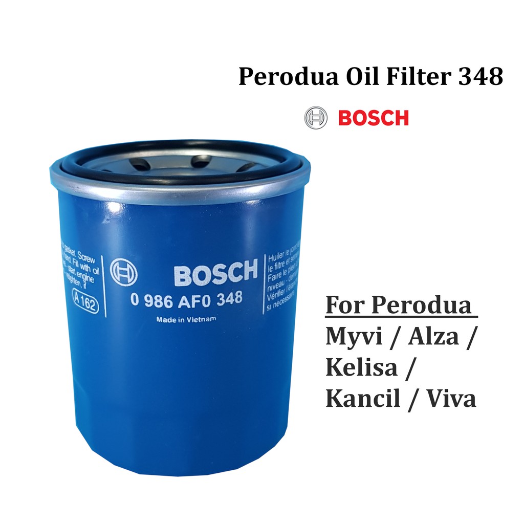 Bosch 0986AF0 348 Oil Filter (Perodua)  Shopee Malaysia