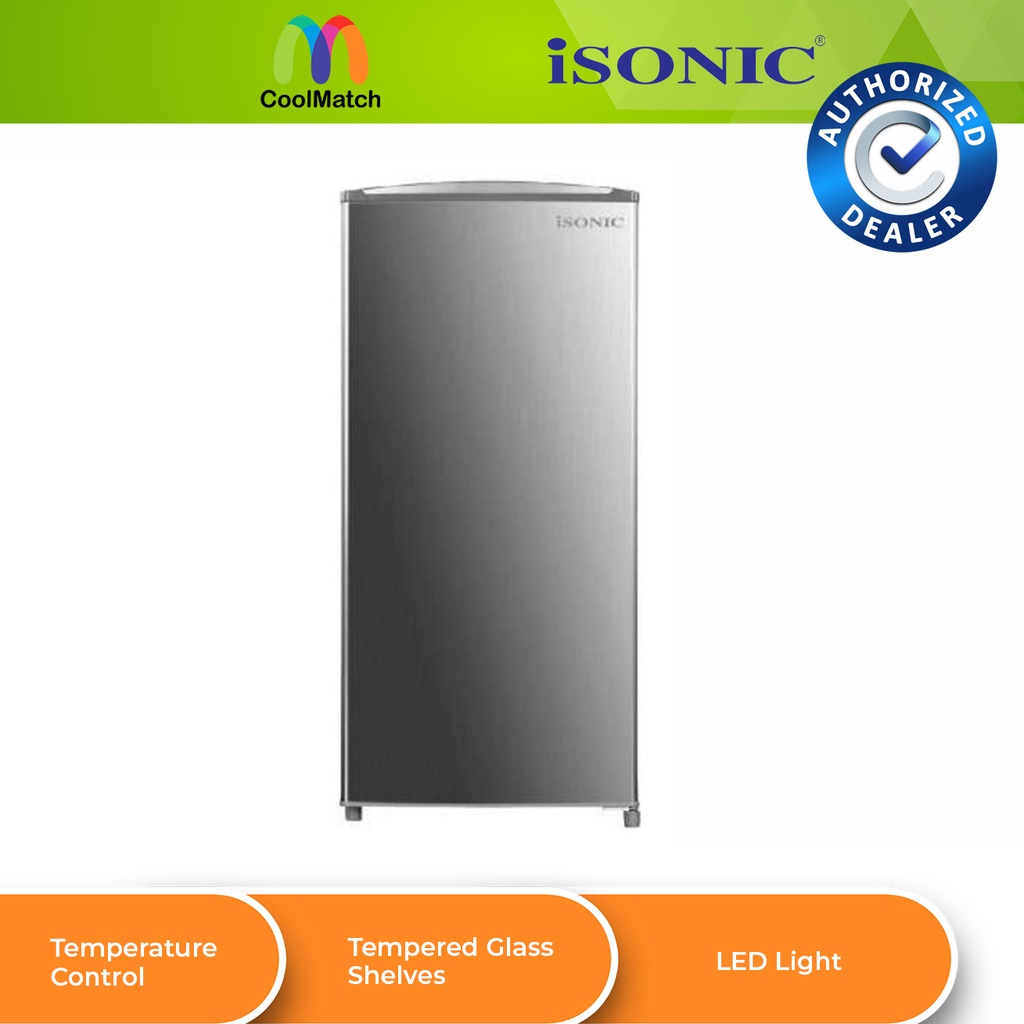 iSONIC Single Door Refrigerator Fridge IS-198R | Shopee Malaysia