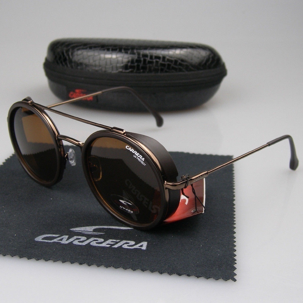 2020 Newest Carrera Glasses Men's Matte Round Metal Retro Frame Men and  Women Retro Sunglasses Round Windproof | Shopee Malaysia